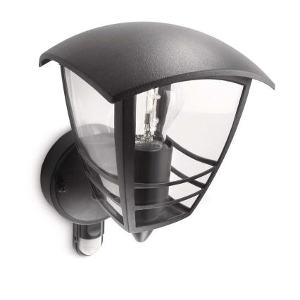 Philips - Iluminação de parede exterior com sensor 1xE27/60W IP44