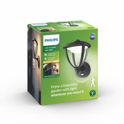 Philips - Luminária de parede exterior LED com sensor 1xLED/4,5W/230V IP44