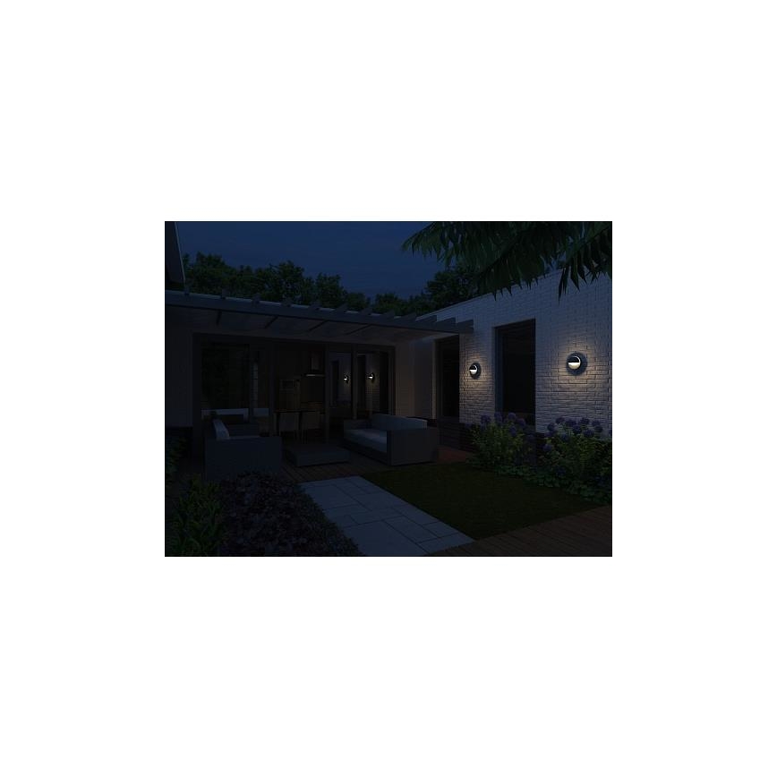 Philips - Iluminação de parede exterior 1xE27/12W/230V