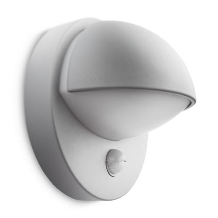 Philips - Iluminação de parede exterior com sensor E27/12W IP44