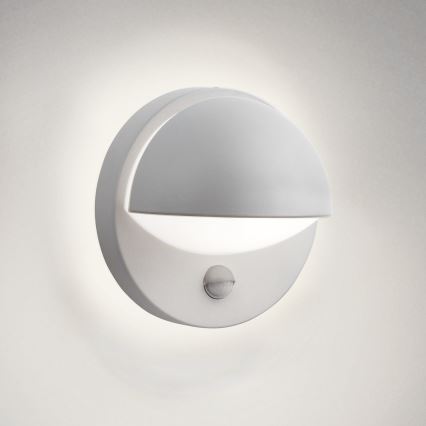 Philips - Iluminação de parede exterior com sensor E27/12W IP44