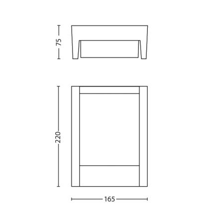 Philips - Iluminação de parede exterior LED LED/6W/230V 2700K IP44