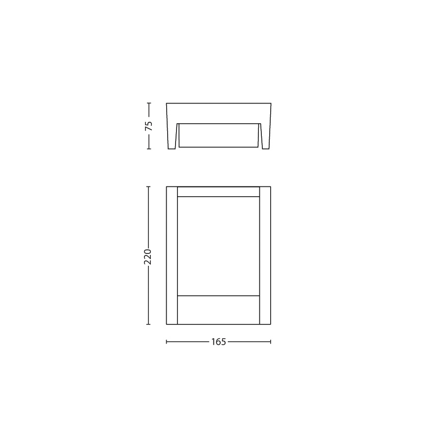 Philips - Iluminação de parede exterior LED LED/6W/230V 2700K IP44