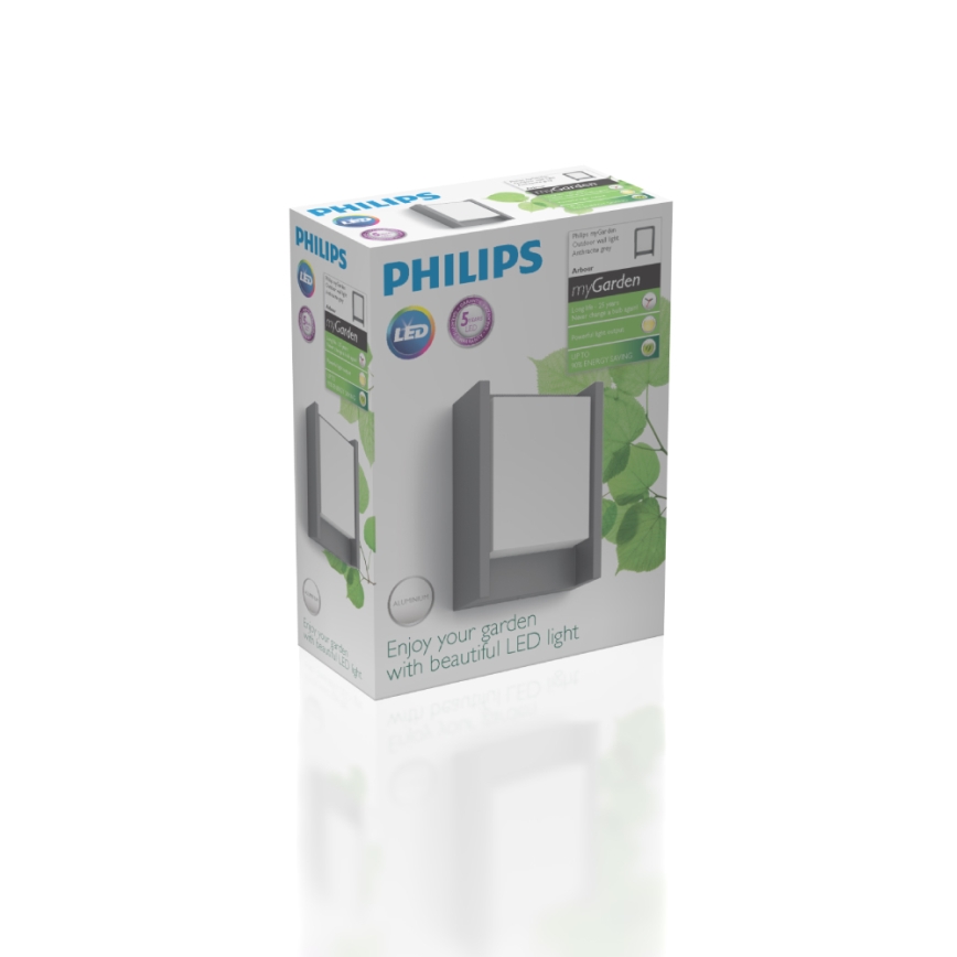 Philips - Iluminação de parede exterior LED LED/6W/230V 2700K IP44