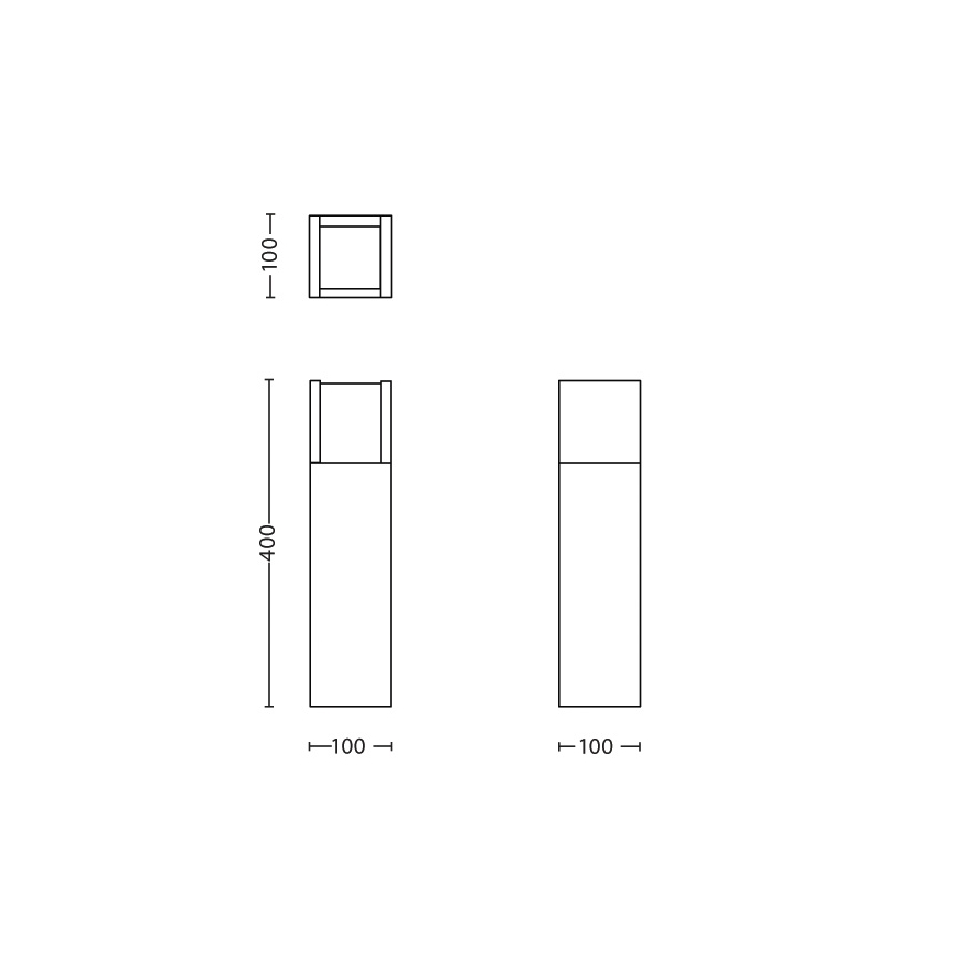 Philips - Candeeiro exterior LED LED/6W/230V 2700K IP44