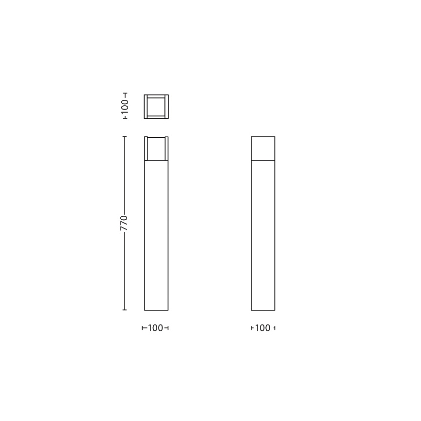 Philips - Candeeiro exterior LED LED/6W/230V 2700K IP44
