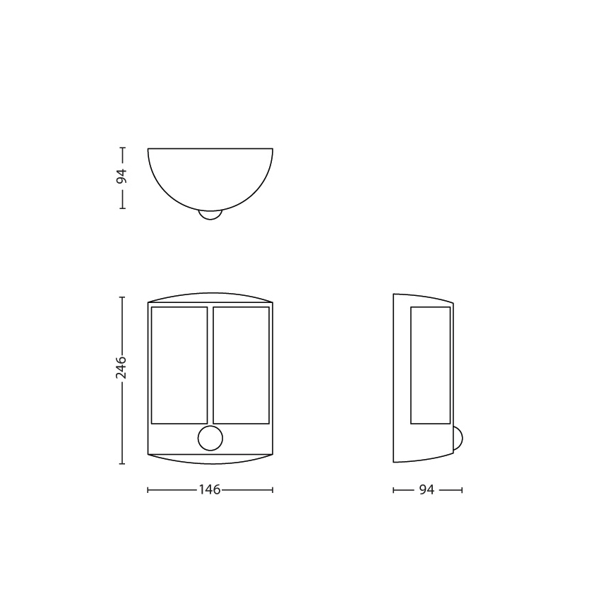 Philips - Iluminação exterior LED com sensor LED/6W IP44
