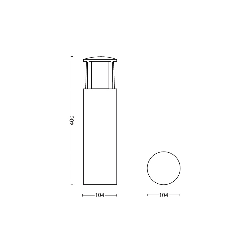 Philips - Candeeiro exterior LED 1xLED/6W/230V IP44