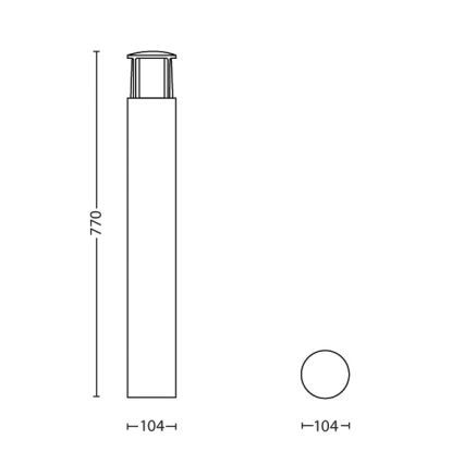 Philips - Candeeiro exterior LED 1xLED/6W/230V IP44