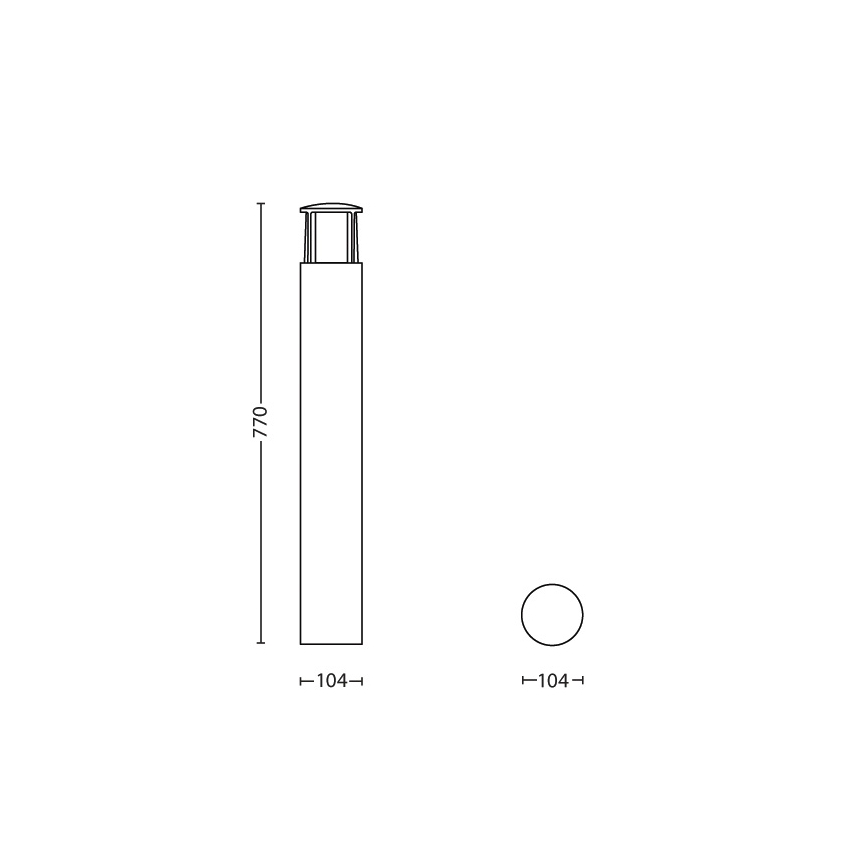 Philips - Candeeiro exterior LED 1xLED/6W/230V IP44
