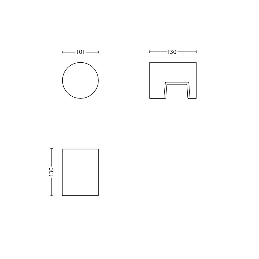 Philips - Luz de exterior LED 1xLED/6W/230V IP44