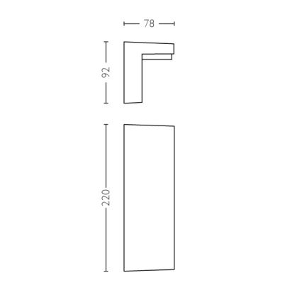 Philips - Luminária de parede LED exterior 2xLED/4,5W/230V 2700K IP44