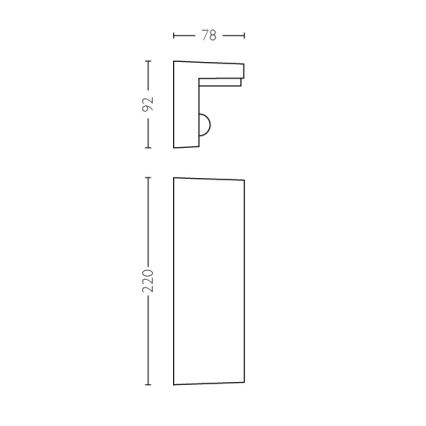 Philips - LED Iluminação de parede exterior com sensor 2xLED/4,5W/230V 2700K IP44