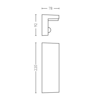 Philips - LED Iluminação de parede exterior com sensor 2xLED/4,5W/230V 4000K IP44