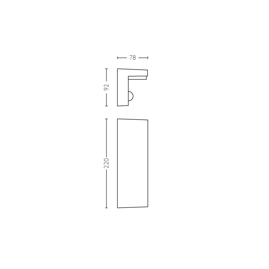 Philips - LED Iluminação de parede exterior com sensor 2xLED/4,5W/230V 4000K IP44