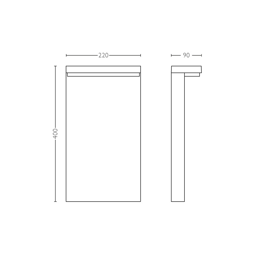 Philips - Candeeiro exterior LED 2xLED/4,5W/230V 2700K IP44