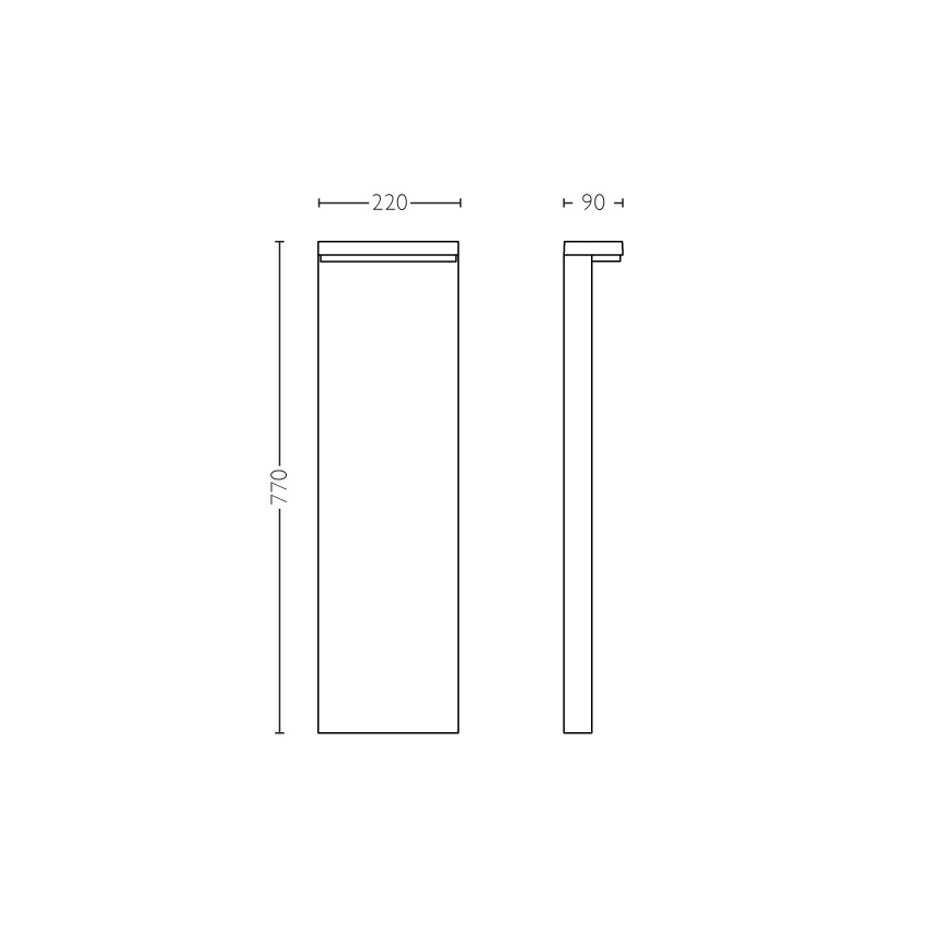 Philips - Candeeiro exterior LED 2xLED/4,5W/230V 2700K IP44