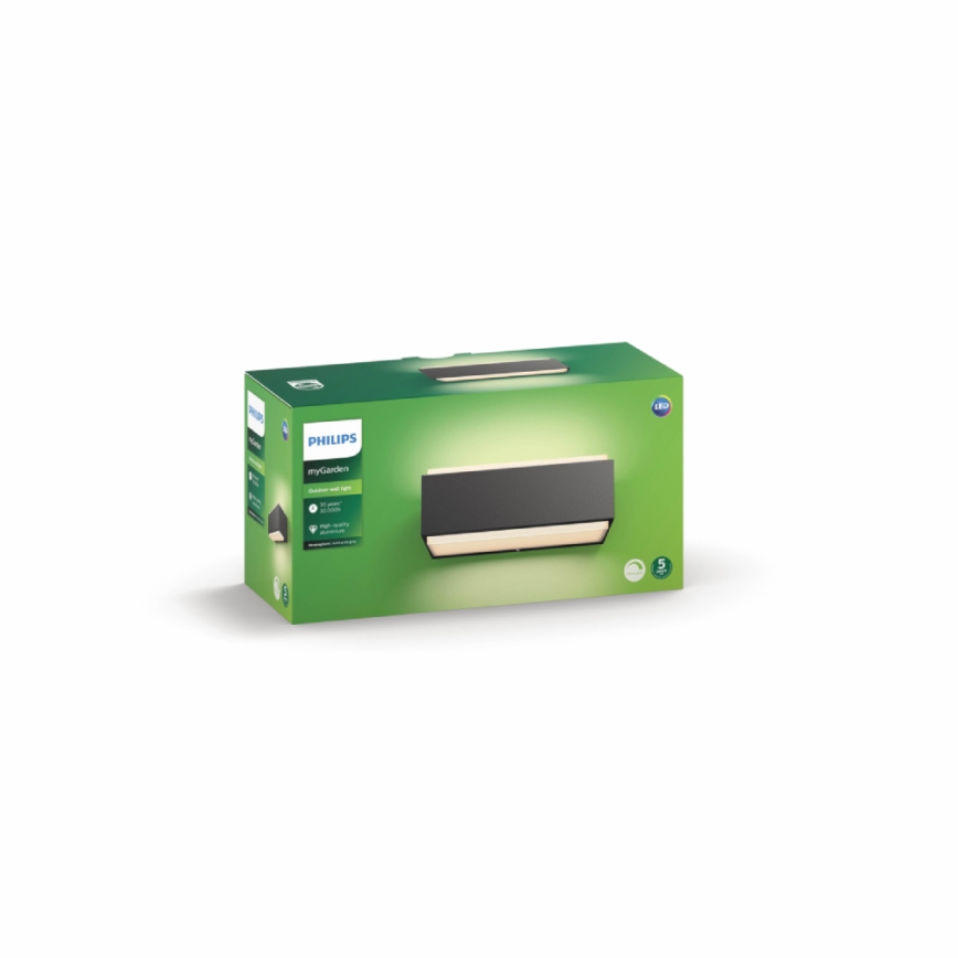 Philips - Iluminação exterior com regulação 2xLED/4,5W IP44