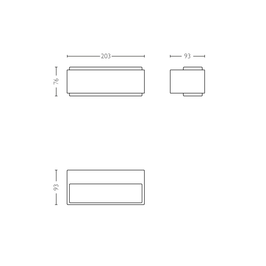 Philips - Iluminação de exterior LED com regulação 2xLED/4,5W IP44
