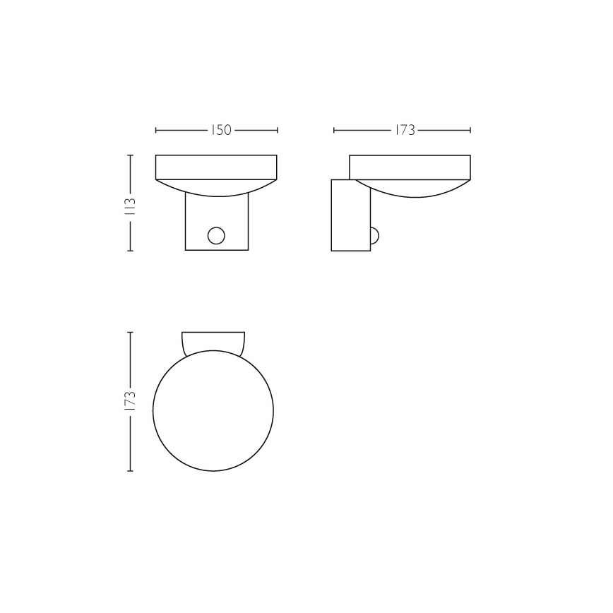 Philips 16491/47/P0 - Iluminação de parede exterior LED com sensor MYGARDEN COCKATOO 1xLED/8W/230V IP44