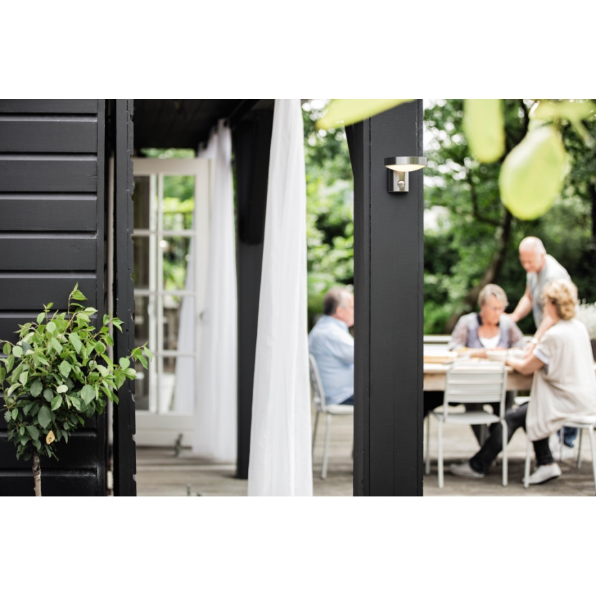 Philips 16491/47/P0 - Iluminação de parede exterior LED com sensor MYGARDEN COCKATOO 1xLED/8W/230V IP44