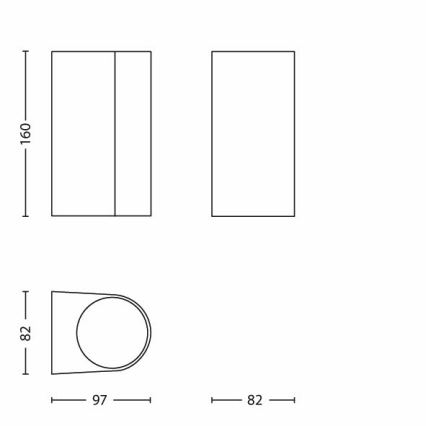 Philips - Luz de exterior 2xGU10/35W/230V IP44