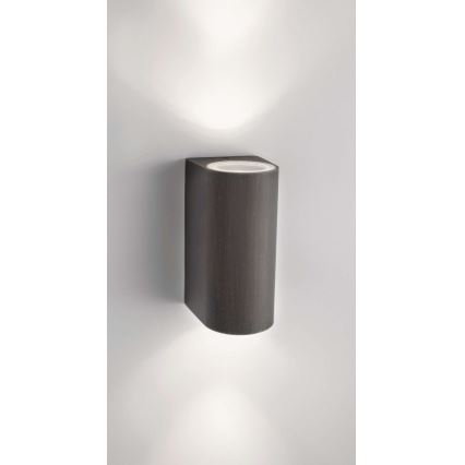 Philips 17102/86/16 - Luz de parede de exterior MYGARDEN NIGHTINGALE 2xGU10/35W IP44
