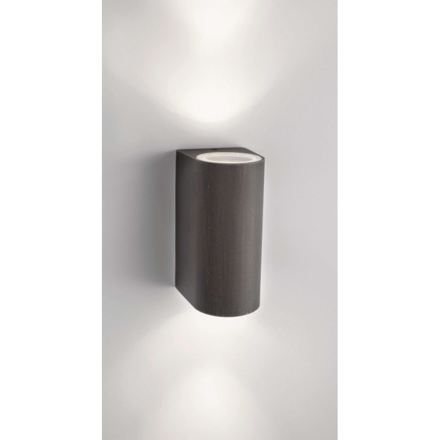 Philips 17102/86/16 - Luz de parede de exterior MYGARDEN NIGHTINGALE 2xGU10/35W IP44