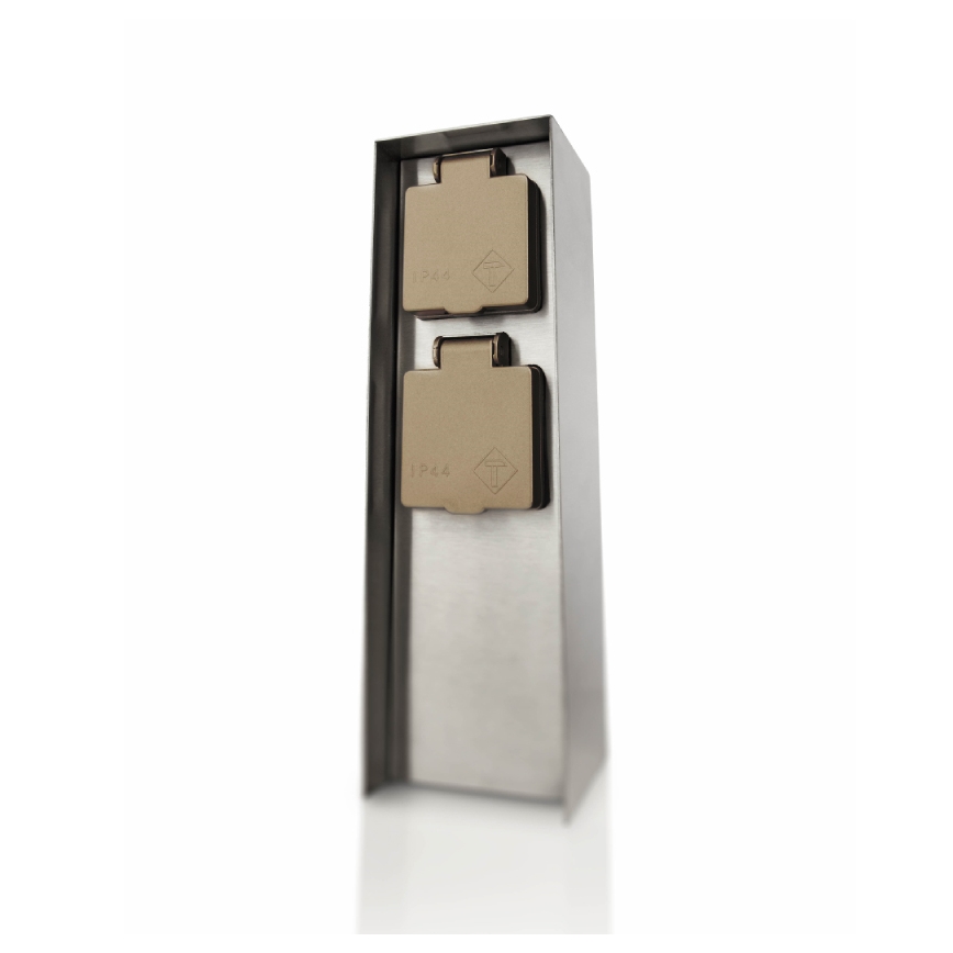 Philips 17108/47/16 - Coluna exterior com tomada MYGARDEN ROCK 230V IP44 SCHUKO
