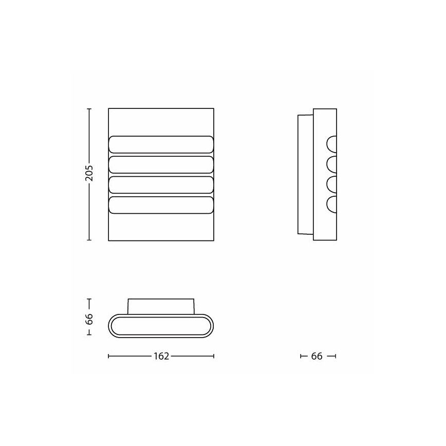 Philips - Iluminação exterior LED 1xLED/3W/230V IP44