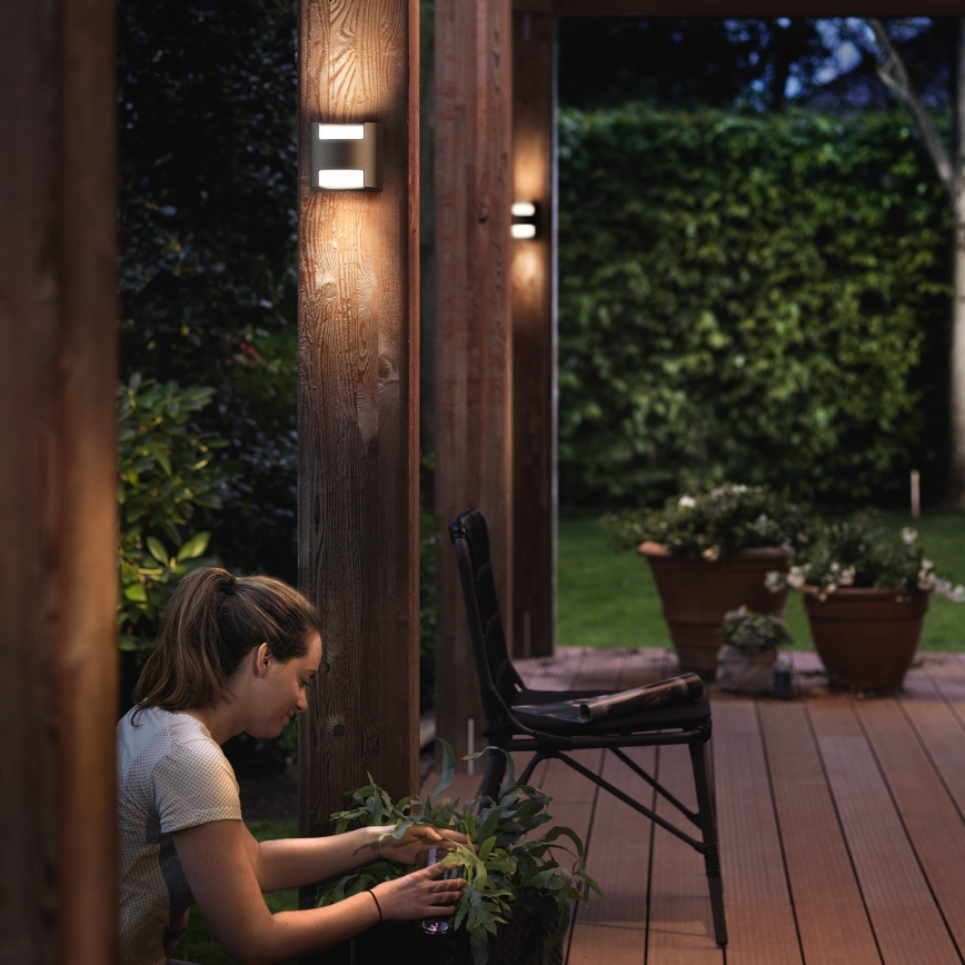 Philips - Iluminação de parede exterior 2xLED/4,5W/230V IP44