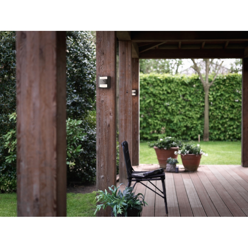 Philips - Iluminação exterior com sensor 2xLED/4,5W/230V IP44