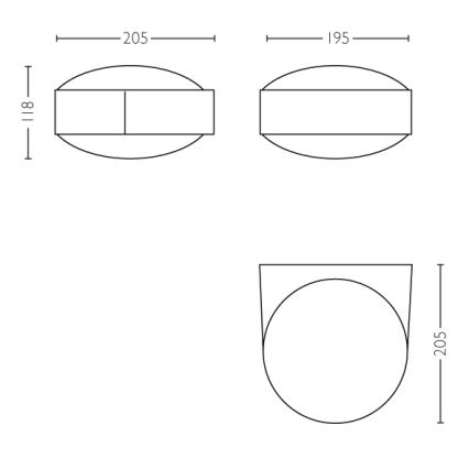 Philips - Luz de parede de exterior E27/42W IP44