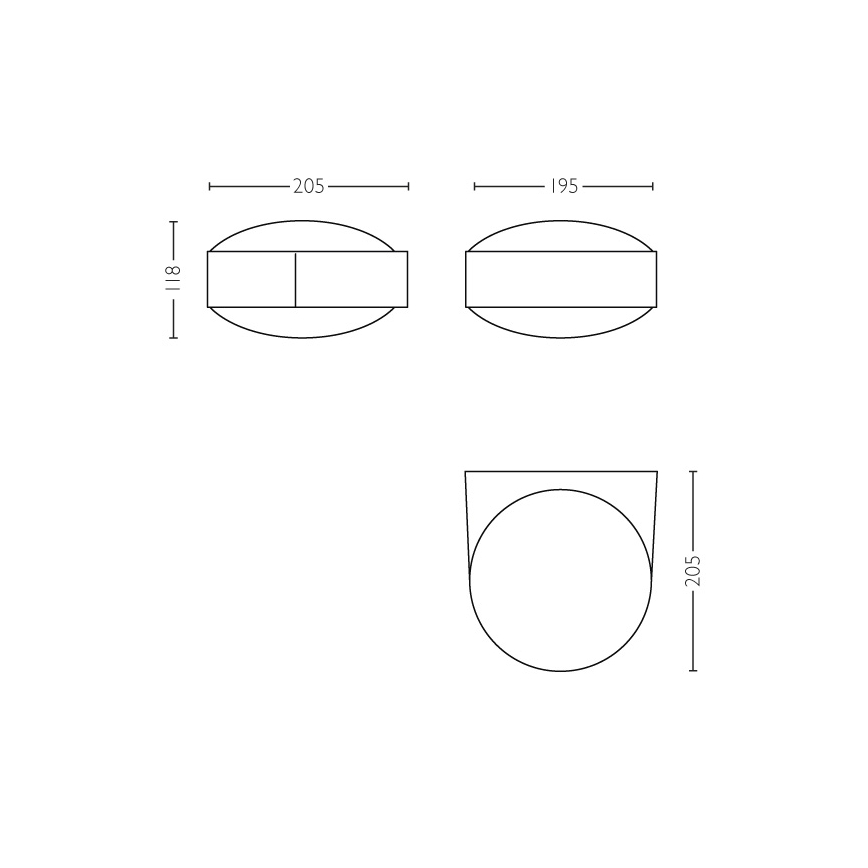 Philips - Luz de parede de exterior E27/42W IP44