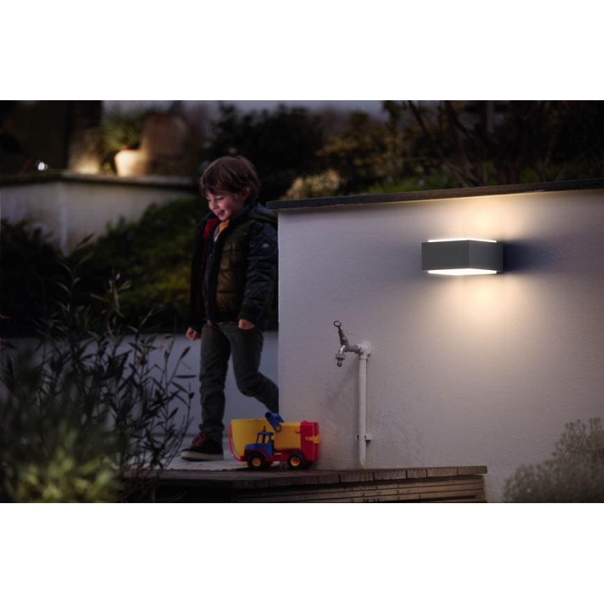 Philips - Iluminação de parede exterior E27/42W/230V IP44