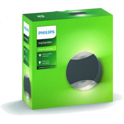 Philips - Luz de parede de exterior 2xGU10/5W IP44