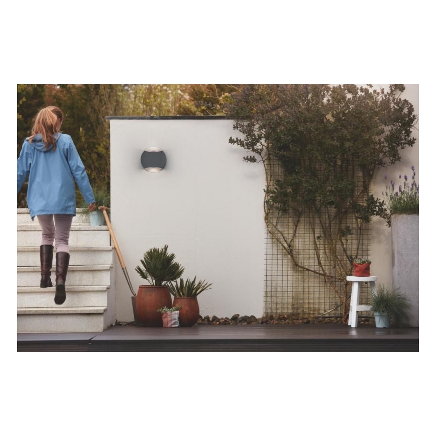 Philips - Luz de parede de exterior 2xGU10/5W IP44