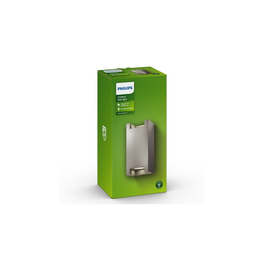 Philips - Luz de parede de exterior 2xGU10/5W IP44