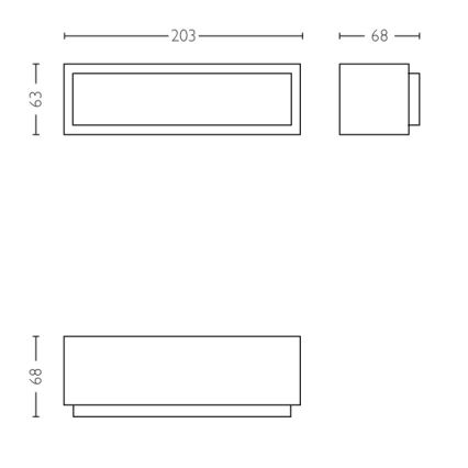 Philips - Iluminação de parede exterior LED LED/4,5W IP44