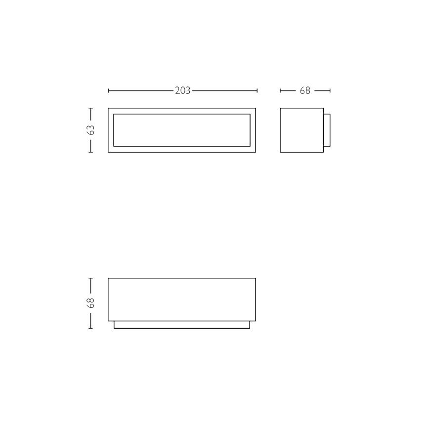 Philips - Iluminação de parede exterior LED LED/4,5W IP44