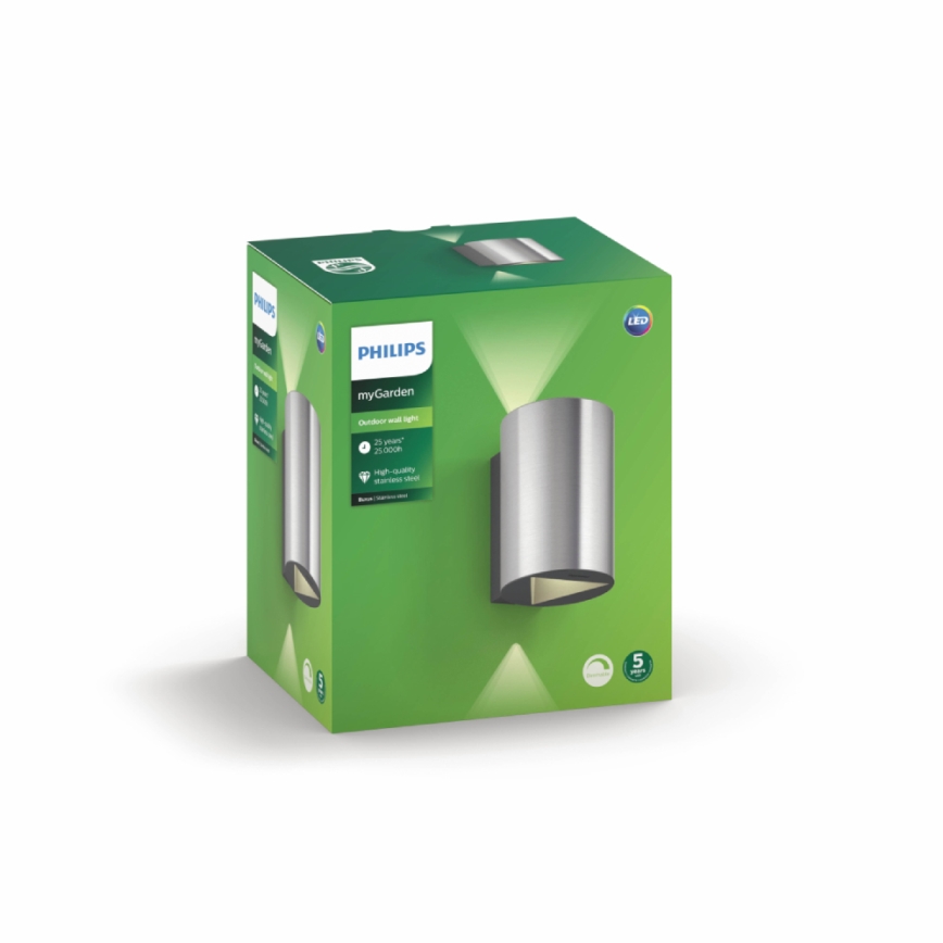 Philips - Iluminação de parede exterior LED 2xLED/4,5W IP44