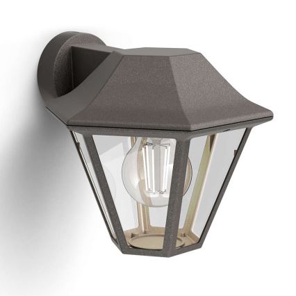 Philips - Luz de parede de exterior 1xE27/42W IP44