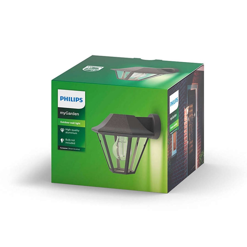 Philips - Luz de parede de exterior 1xE27/42W IP44