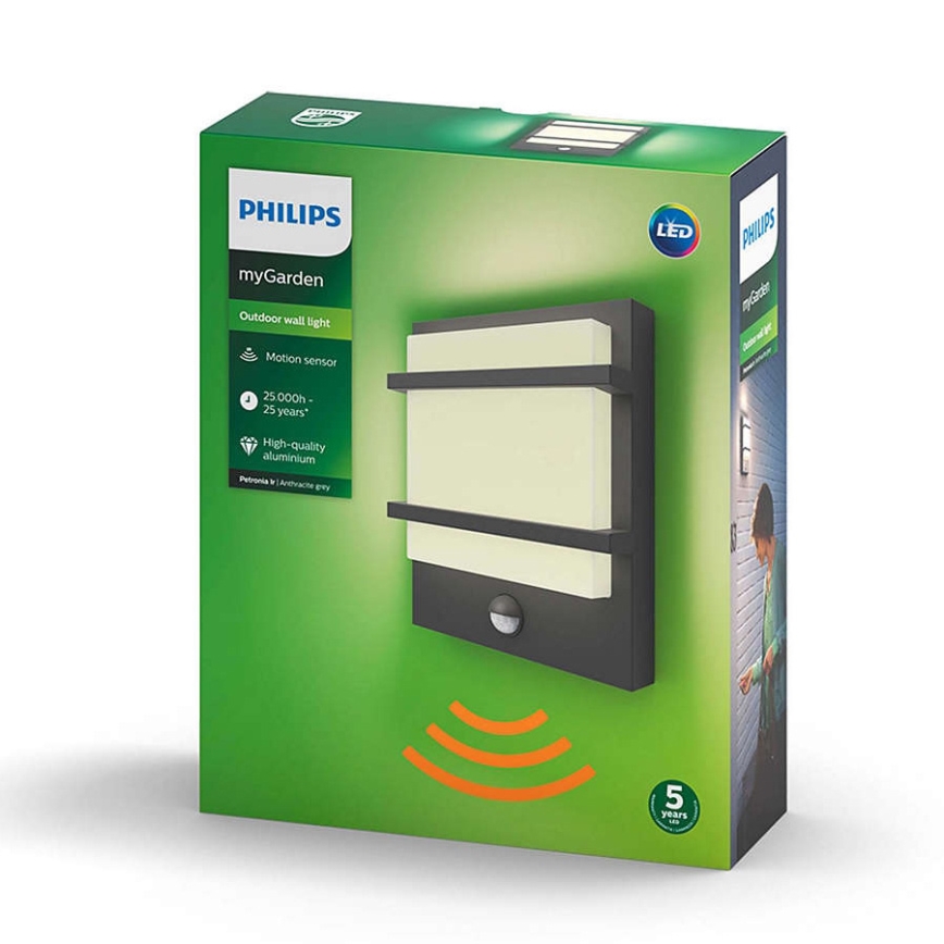 Philips - Iluminação de parede exterior LED LED/12W IP44