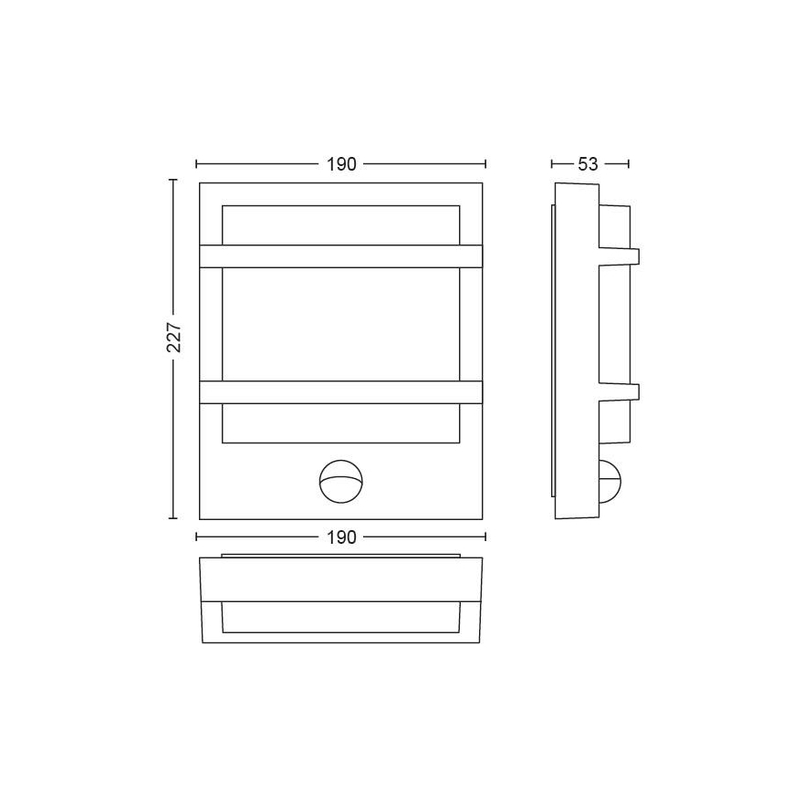 Philips - Iluminação de parede exterior LED LED/12W IP44