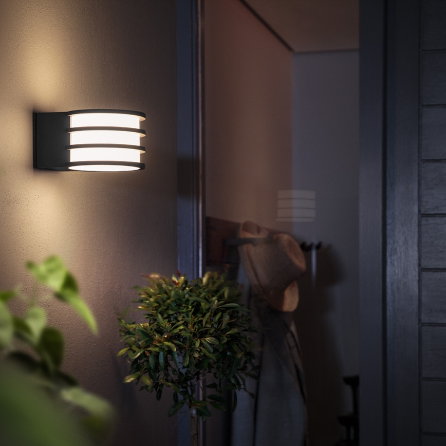 Philips - LED Iluminação de parede exterior com regulação Hue LUCCA 1xE27/9,5W/230V IP44