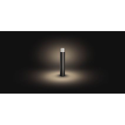 Philips - Candeeiro exterior LED com regulação Hue LUCCA 1xE27/9,5W/230V IP44
