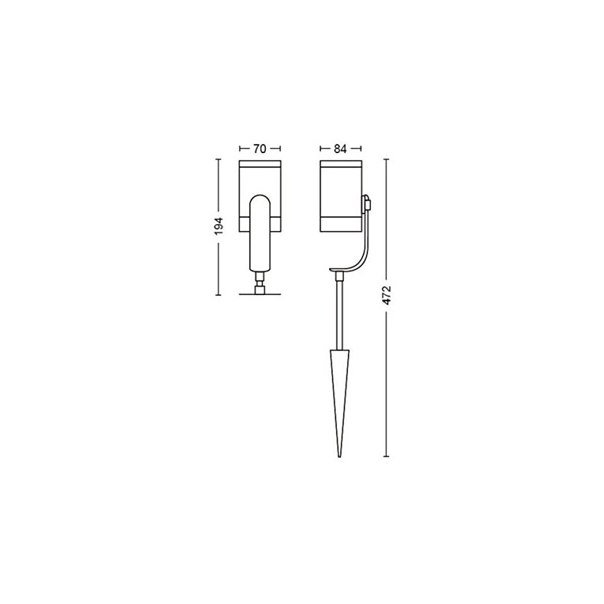 Philips - CONJUNTO 3x Foco LED Hue LILY 3xLED/8W/230V IP65