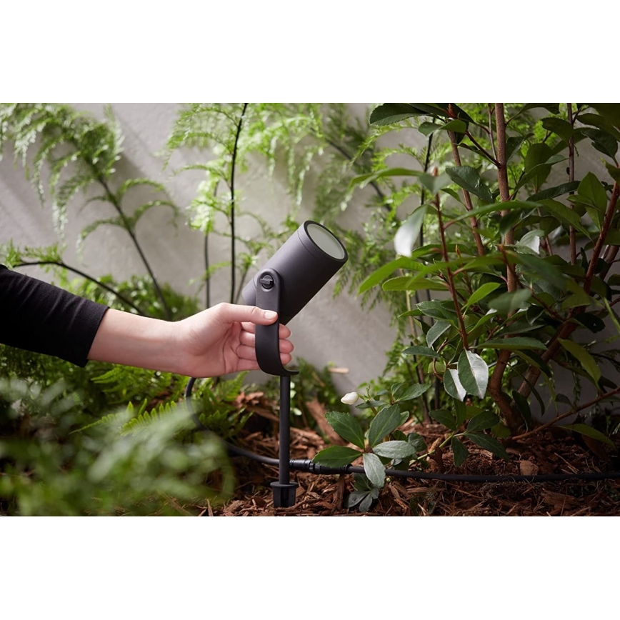 Philips - Conjunto de extensão LED RGB exterior foco Hue LILY LED/8W/230V IP65