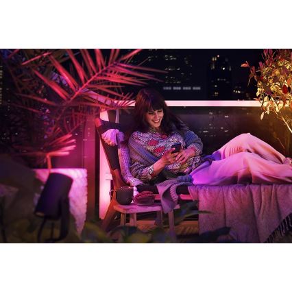 Philips - Conjunto de extensão LED RGB exterior foco Hue LILY LED/8W/230V IP65